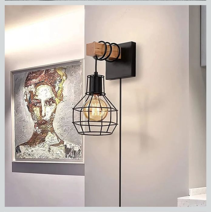 Liyabber Kinkiet do wnętrz w stylu vintage