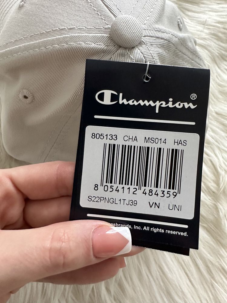 Bezowa czapka z daszkiem Champion unisex