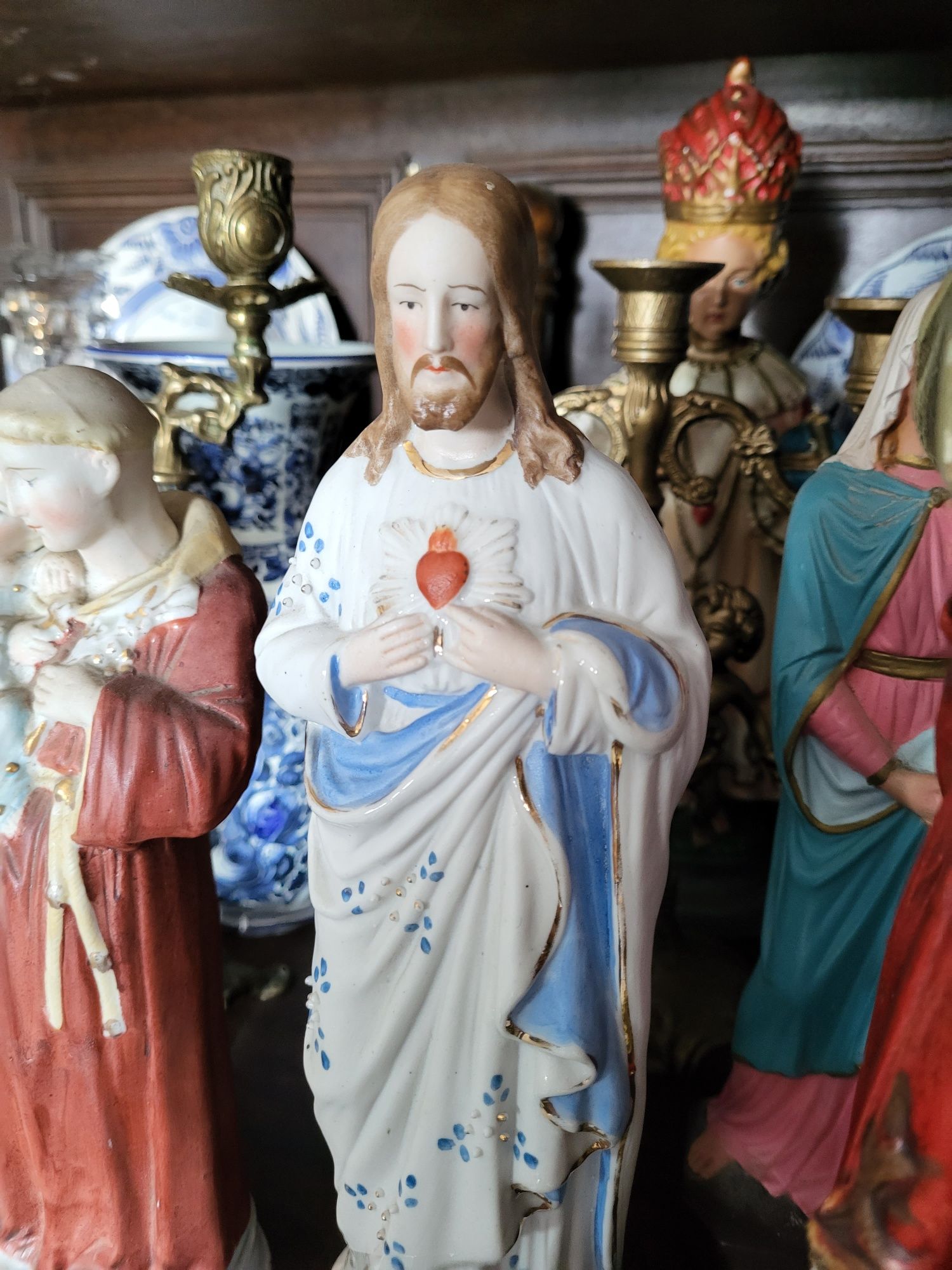 Biskwit porcelanowa figurka Pan Jezus