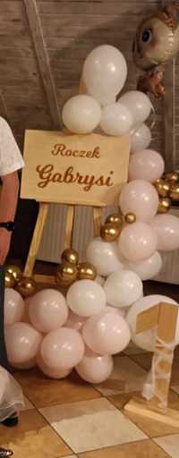 Dekoracja na roczek Gabrysi tablica powitalna