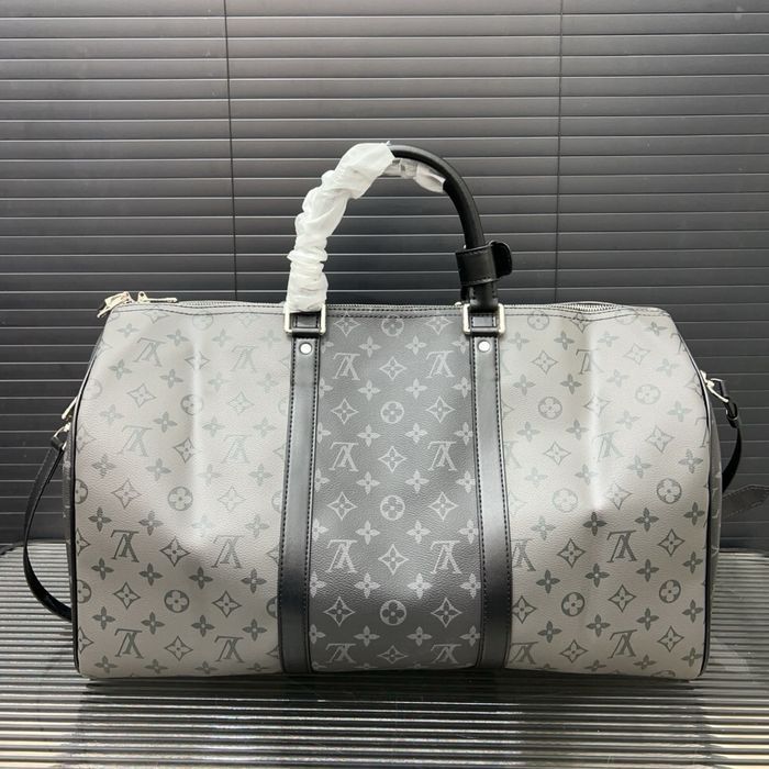Louis Vuitton keepall сумка серая ручная дорожная в спортзал