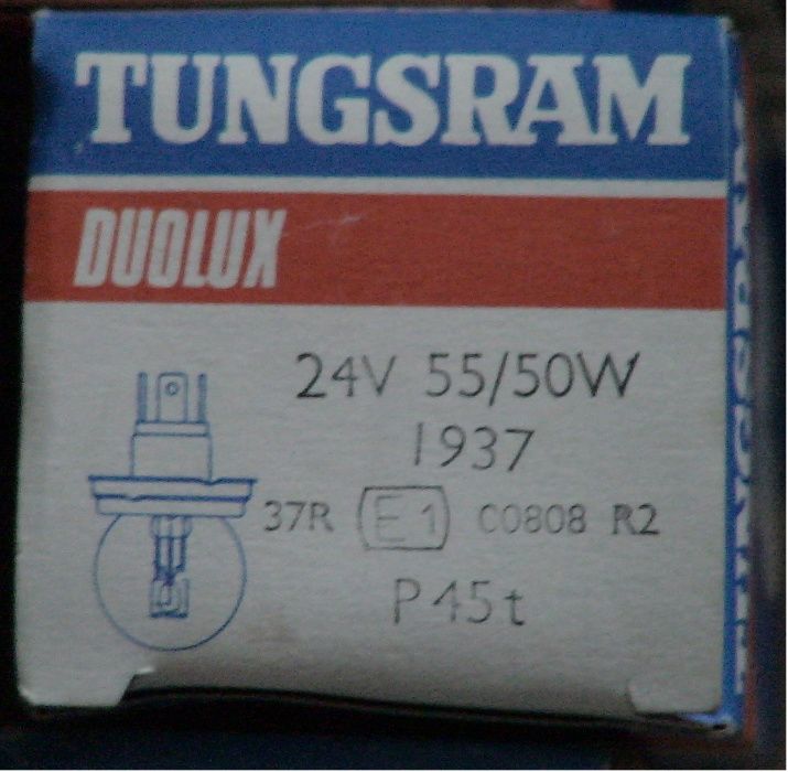 лампы P45t 24v TUNGSRAM Duolux на 24 вольта