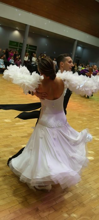 Сукня для танців стандарт/білий st