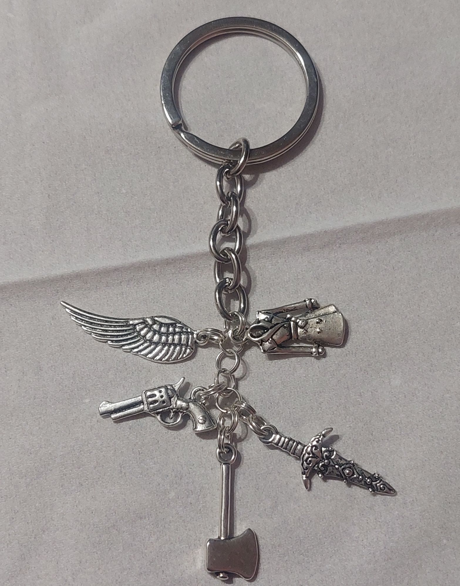 Брелок для ключей в стиле Сверхъестественное Кастиэль ангел