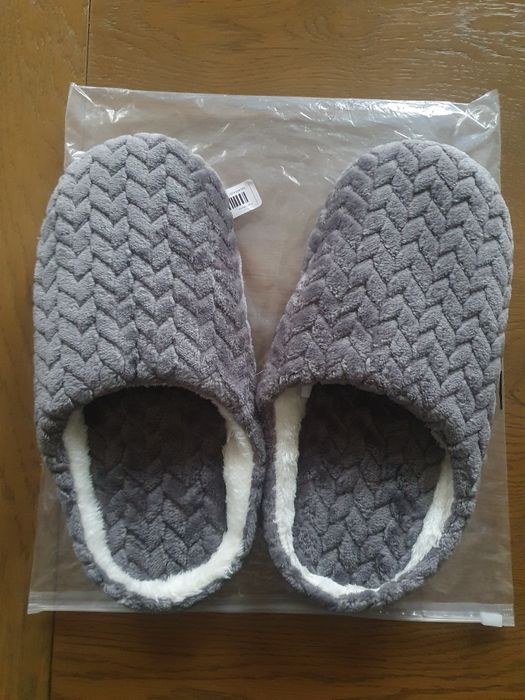 Kapcie damskie szare 41 kąpielowe