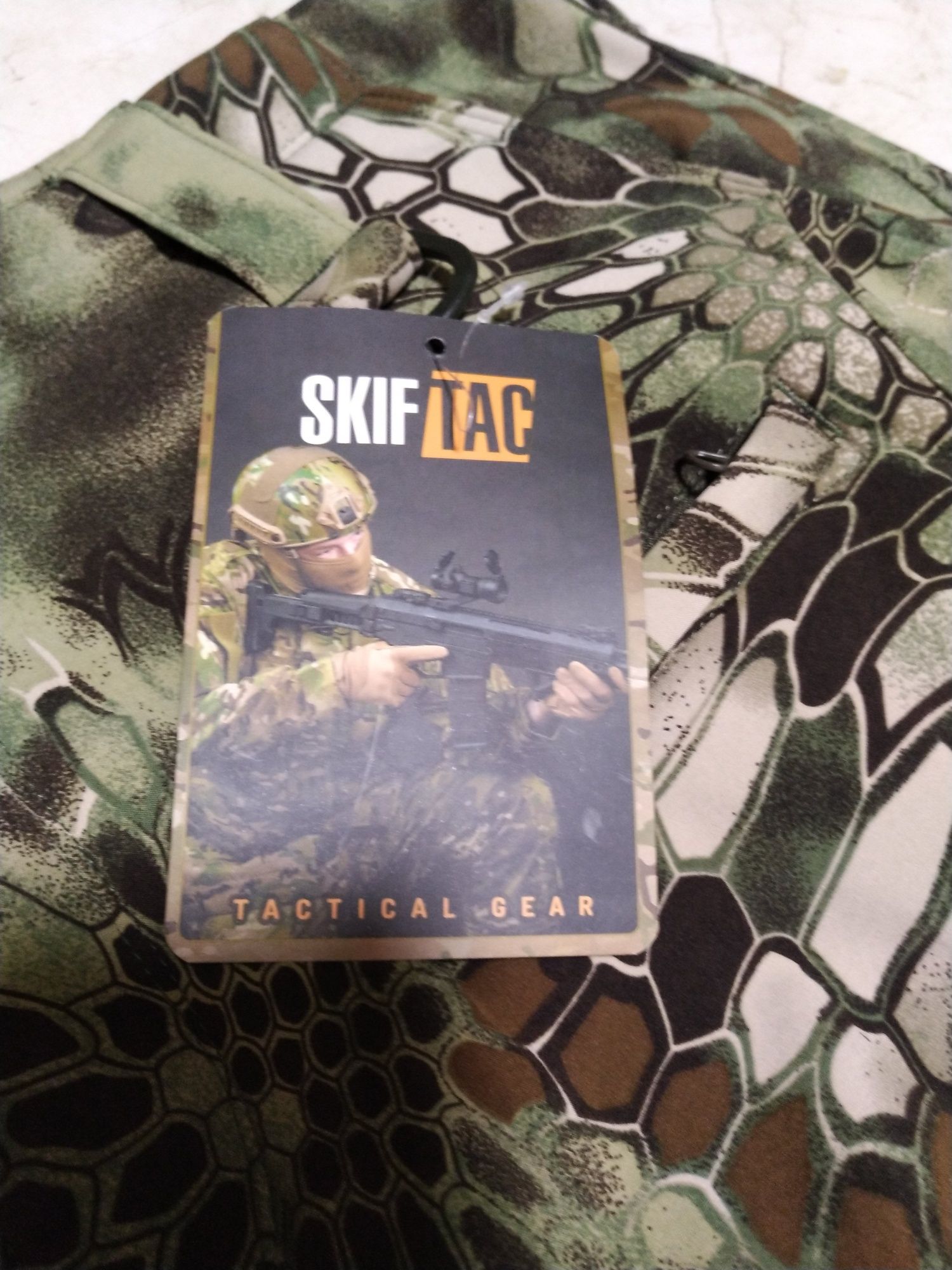 Штани тактичні з флісовою підкладкою skif tac softshell kryptek L