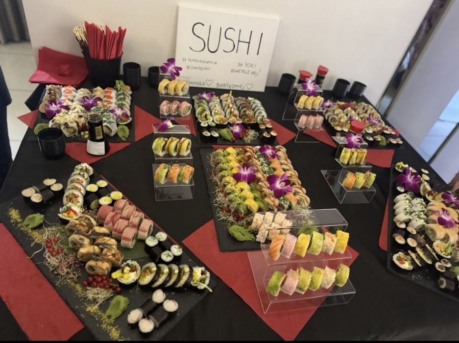 Catering sushi na imprezę, wesele - stół sushi - YOKI sushi