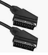 Kabel przewód SCART ( Euro) - SCART ( Euro) nowy, 1m, pełny 21pin