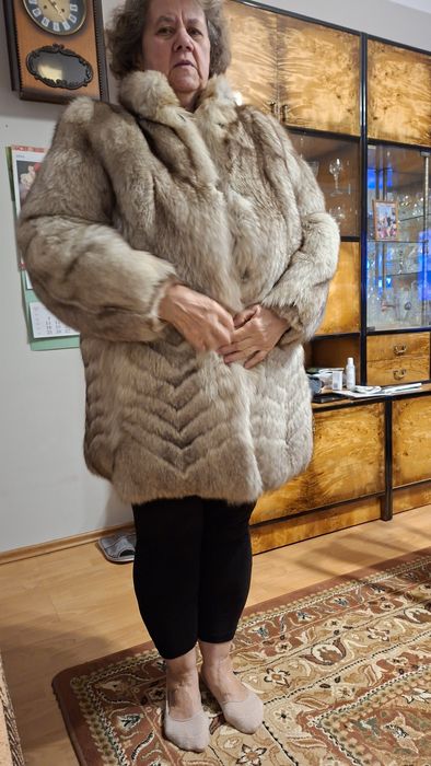 Kurtka z lisów ciepła stan bardzo b.db