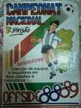 Caderneta de futebol época 1988/89