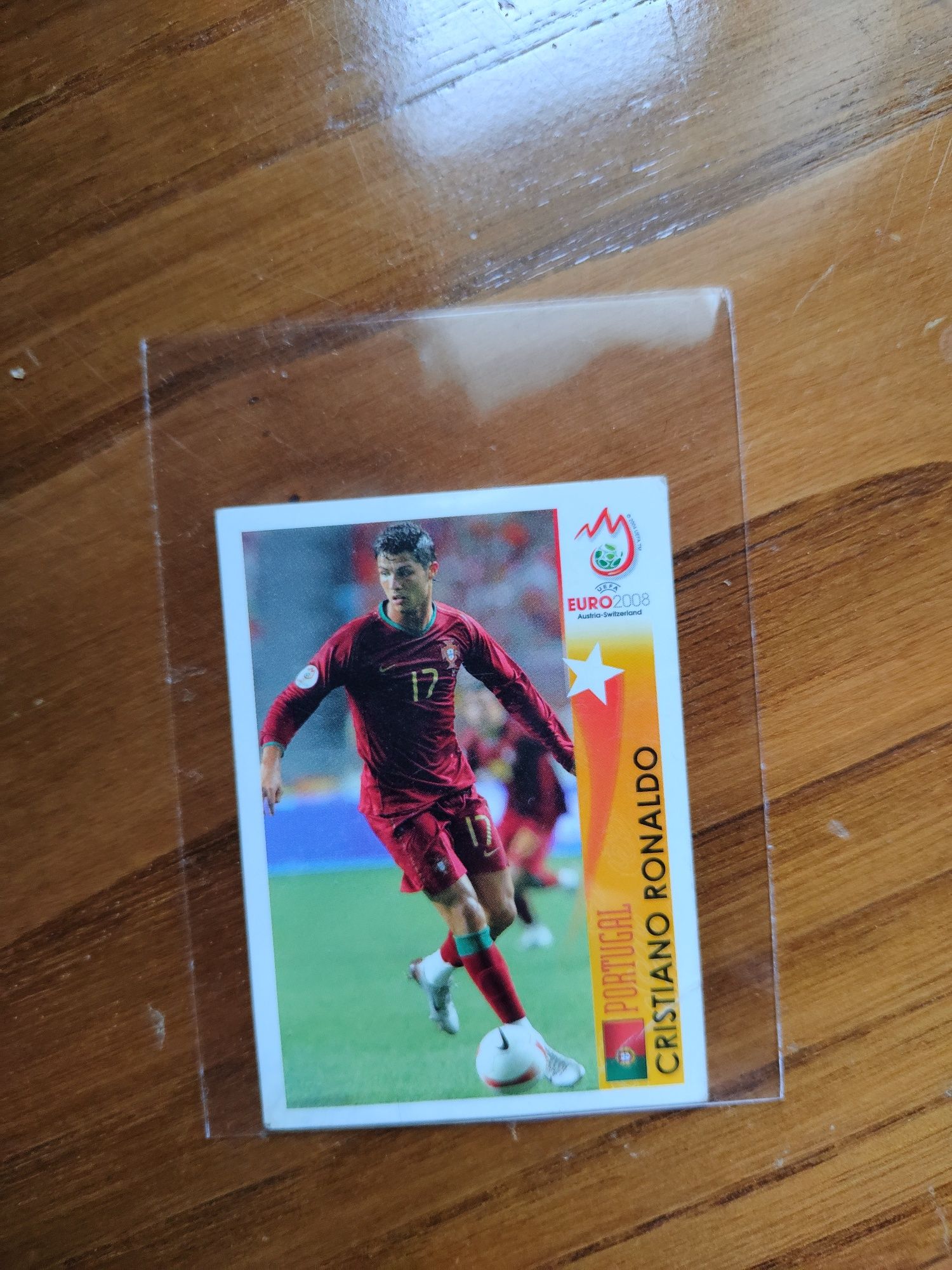 Cromo CR7 Cristiano Ronaldo Euro 2008 UEFA Panini