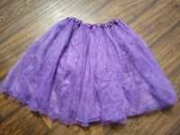 Tiulowa spódniczka w kolorze fioletu
