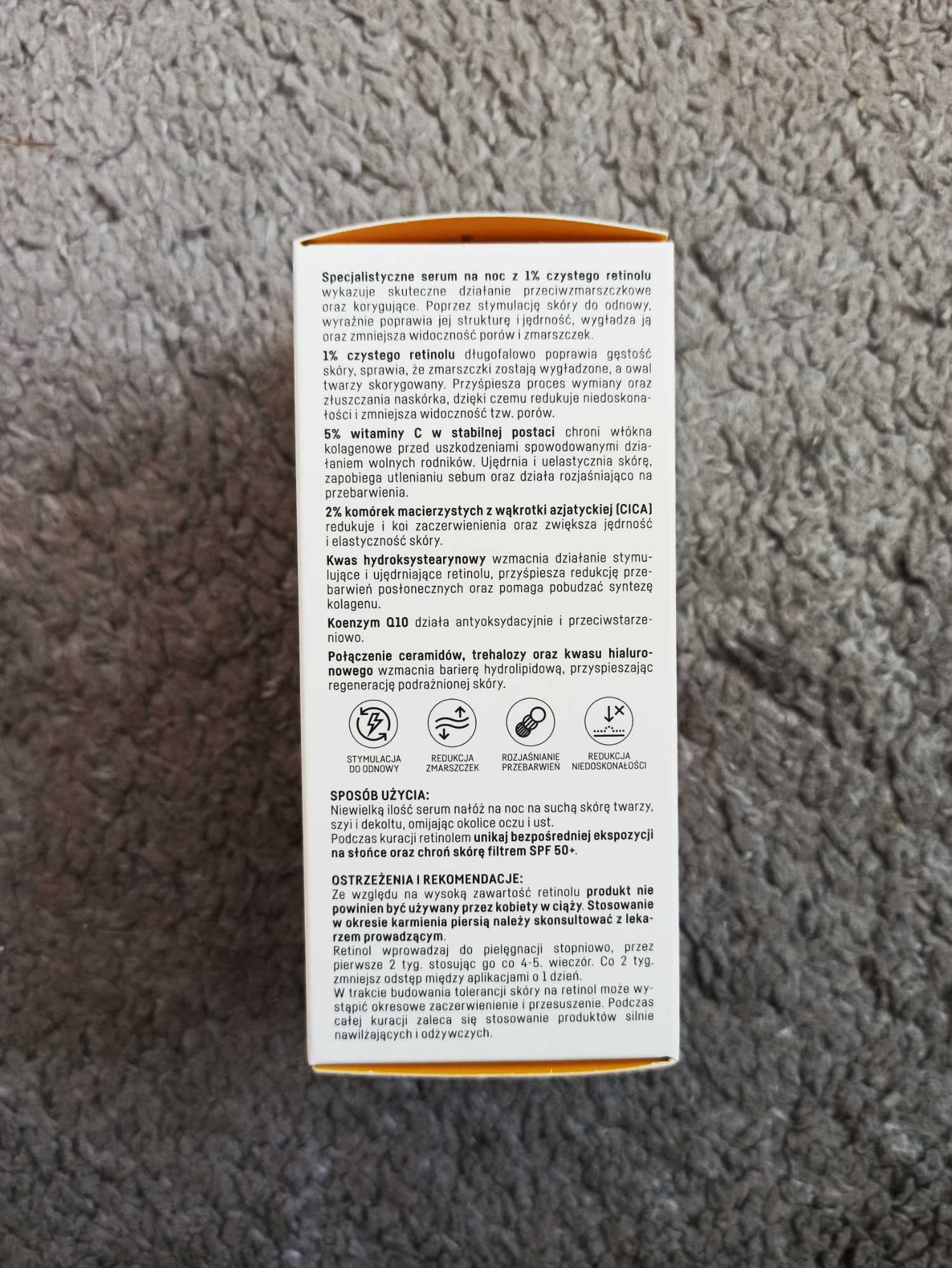 Nowe serum Basiclab 1% retinol witamina c komórki macierzyste