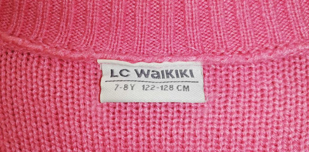 Свитер LC Waikiki Турция 7-8 лет рост 122-128 см акрил розовый