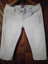 Капри джинсовые / бриджи / стрейч/клёш размер 36-38
