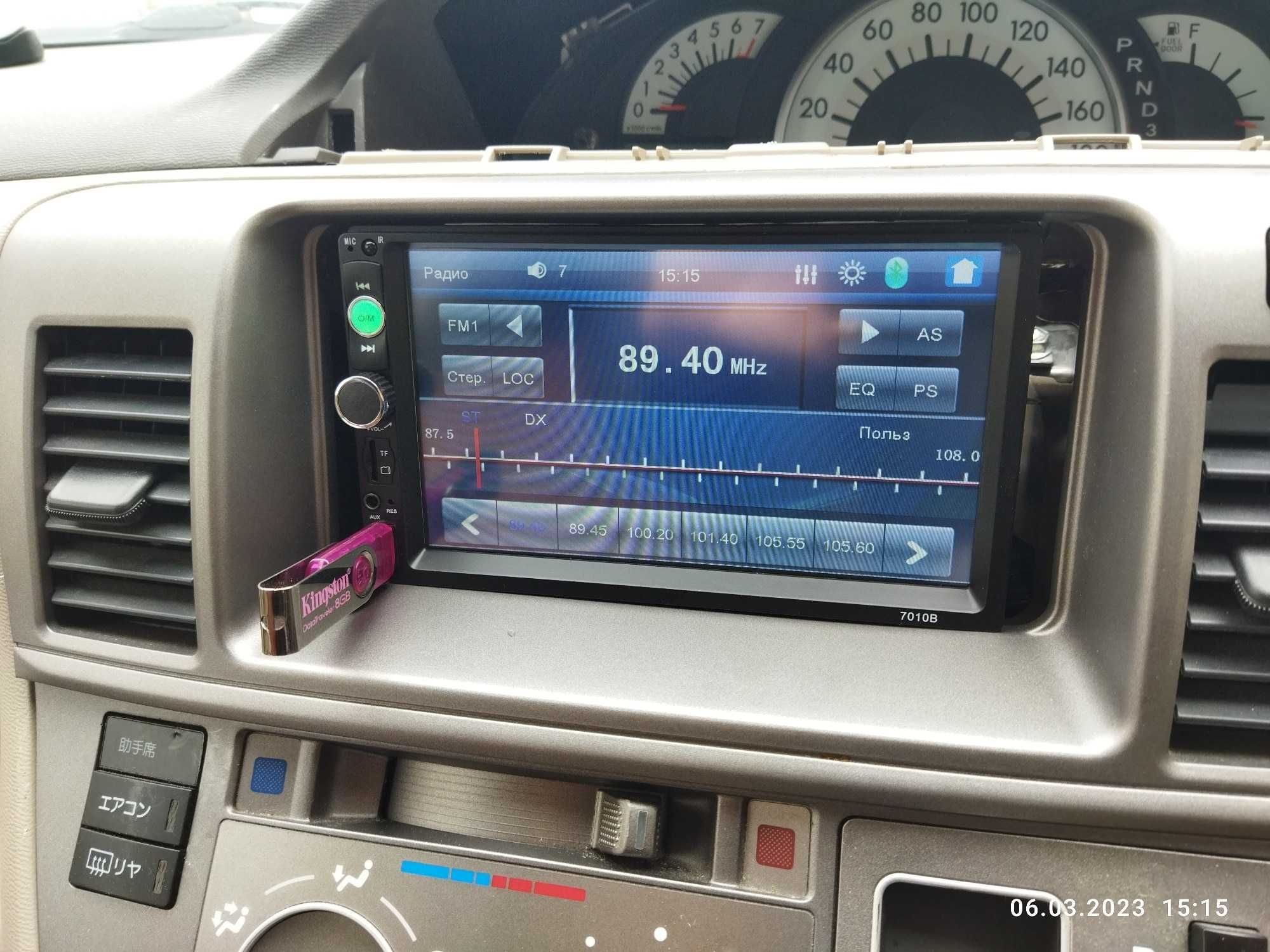 2 DIN Auto Radio Carro Touch Mirror Link Bluetooth c/ Camera