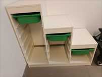 Trofast regał IKEA biały 3 pojemniki