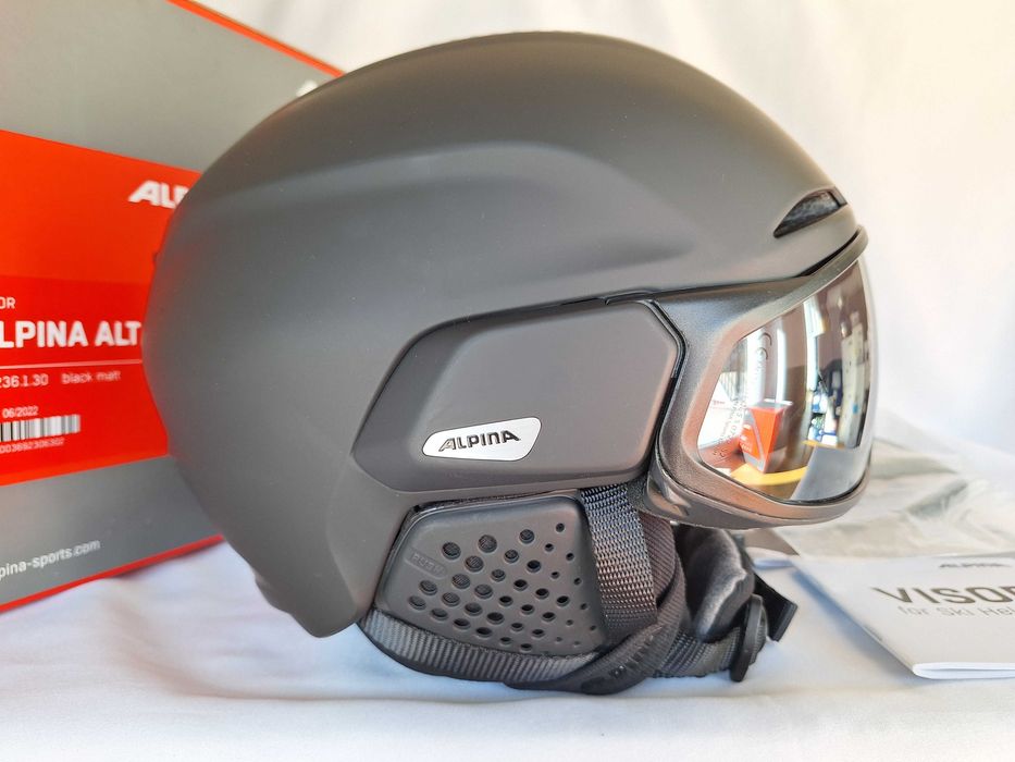 Kask narciarski Alpina Alto Q-Lite Visor Black Matt S 51-55cm
