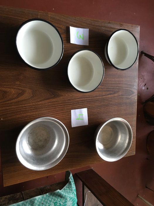 Миски эмалированные, нержавейка, алюминий