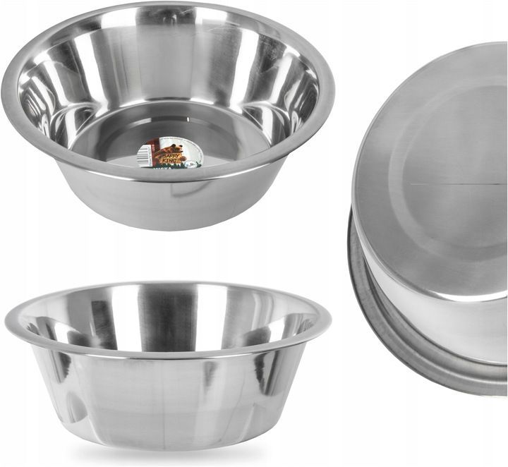 Duża Metalowa Miska Ze Stali Nierdzewnej Psa 9l