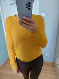 Żółty sweter bluzka rozmiar S