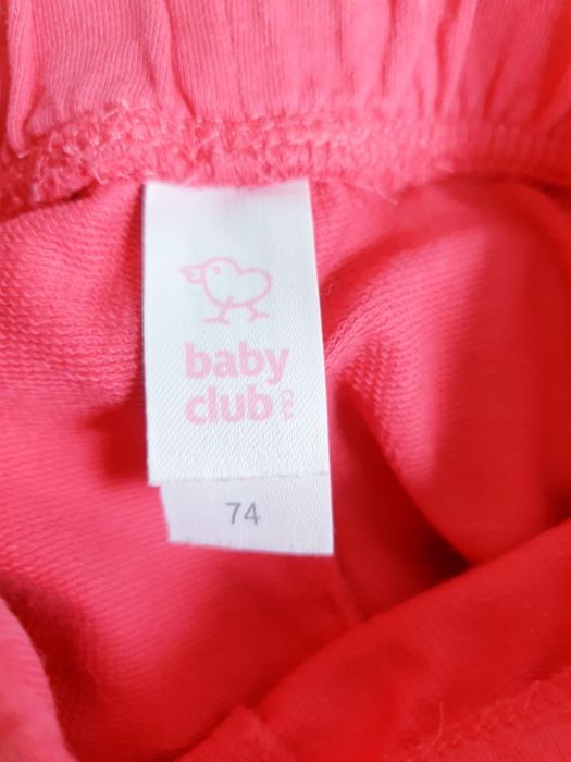 Spodnie dresowe spodenki C&A Baby Club 68 74 2 pary komplet