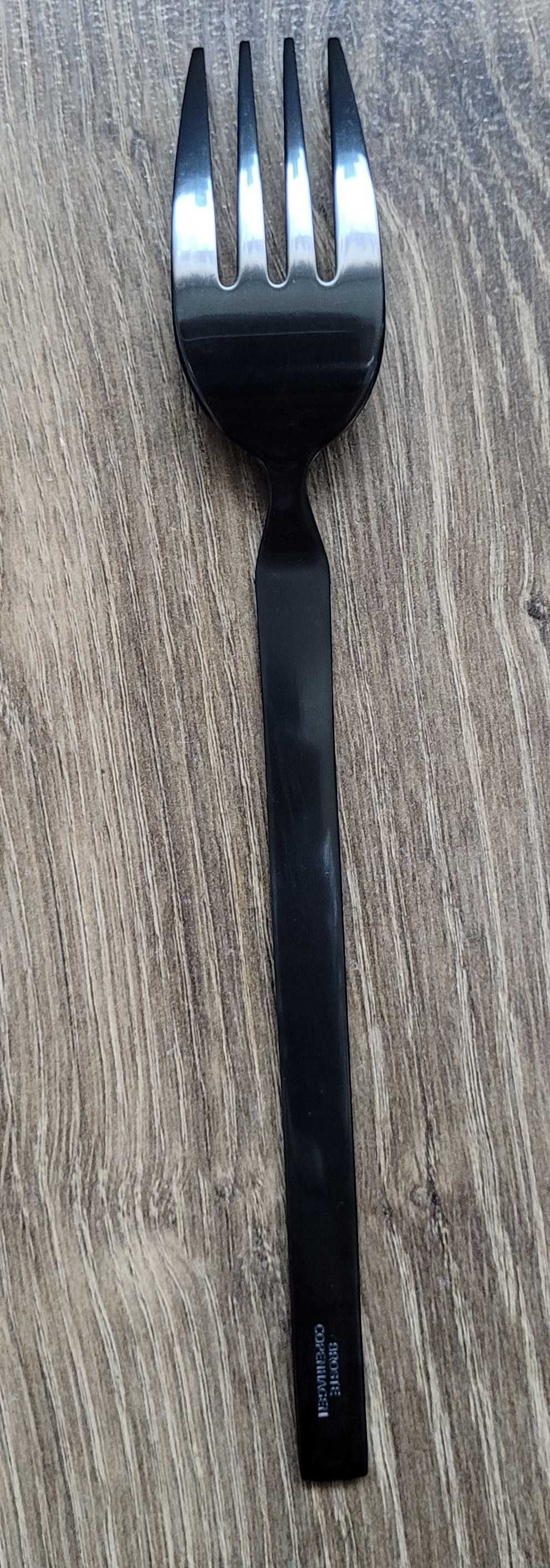 Broste Copenhagen widelec sztućce Tvis Cutlery czarny 1szt zestaw NOWY