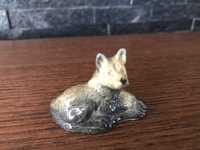 Pies porcelanowa figurka mini