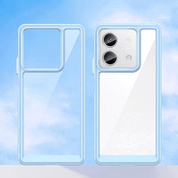 Etui Outer Space Case z żelową ramką do Xiaomi Redmi Note 13/5G - nieb