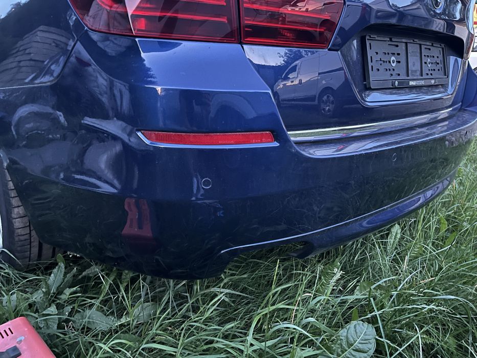 Zderzak tyl tylny bmw f11 kombi luxury kompletny   meditteran-blau