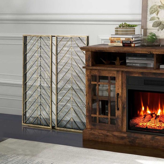 Siatka przeciwogniowa przeciwsikrowa z mocną wytrzymałą ramą komink