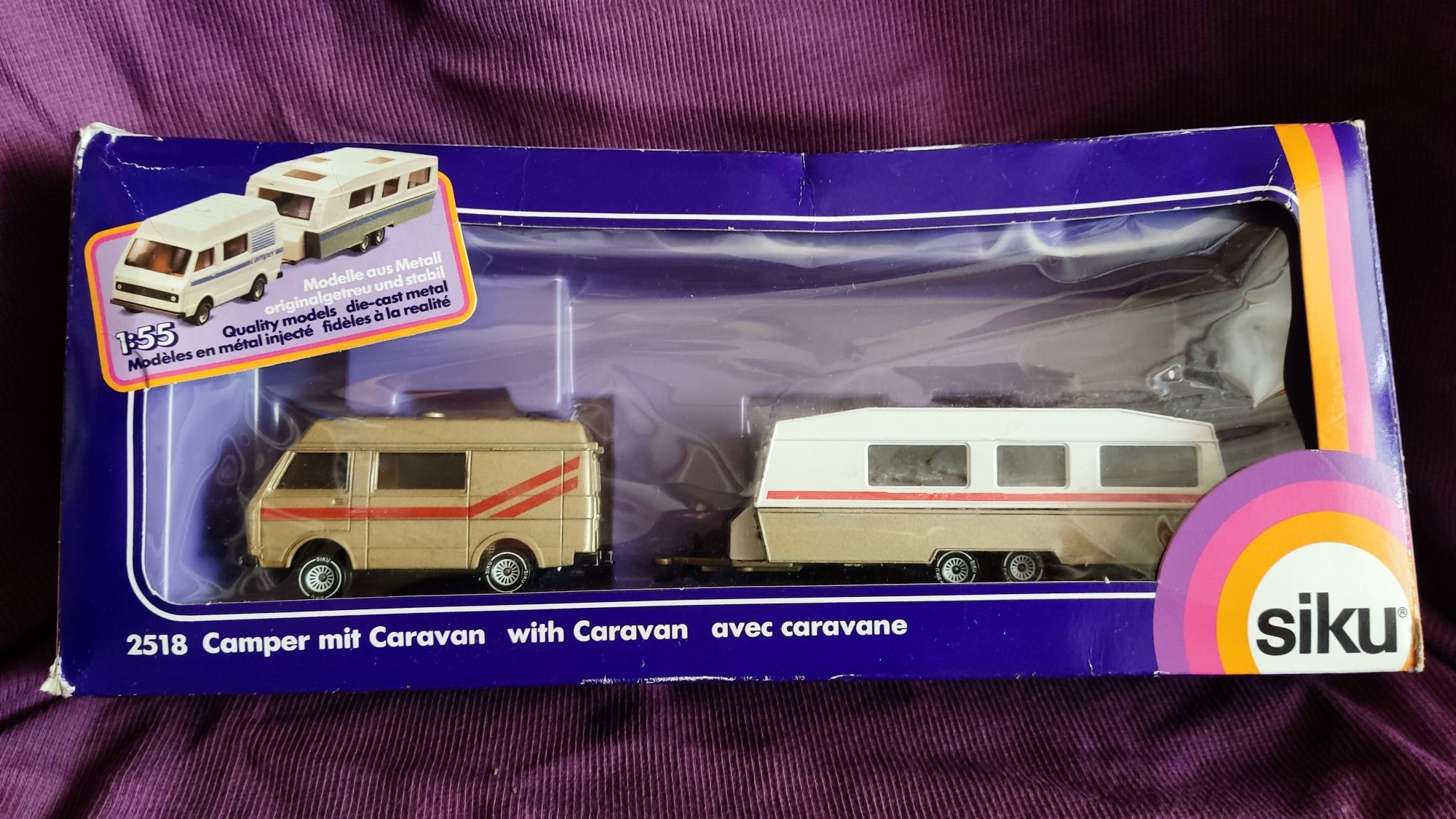 SIKU - VW VOLKSWAGEN LT28 Camper Caravan 1:55