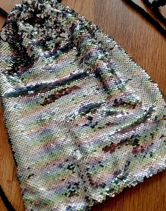 Plecak worek z cekinami