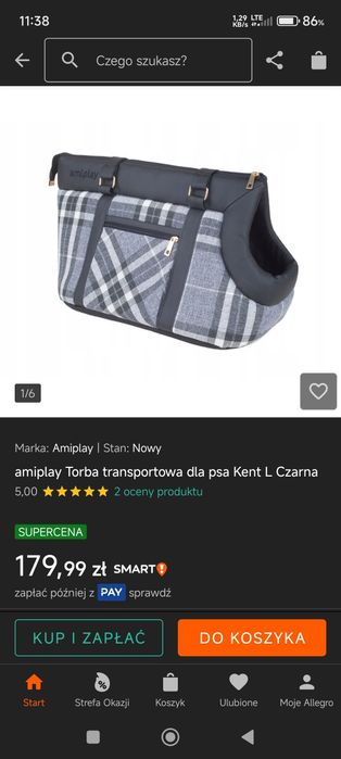 Torba transportowa dla psa - Amiplay