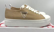‼️Nowe oryginalne trampki sneakersy GUESS Brigs złote beżowe 37 AZ 182