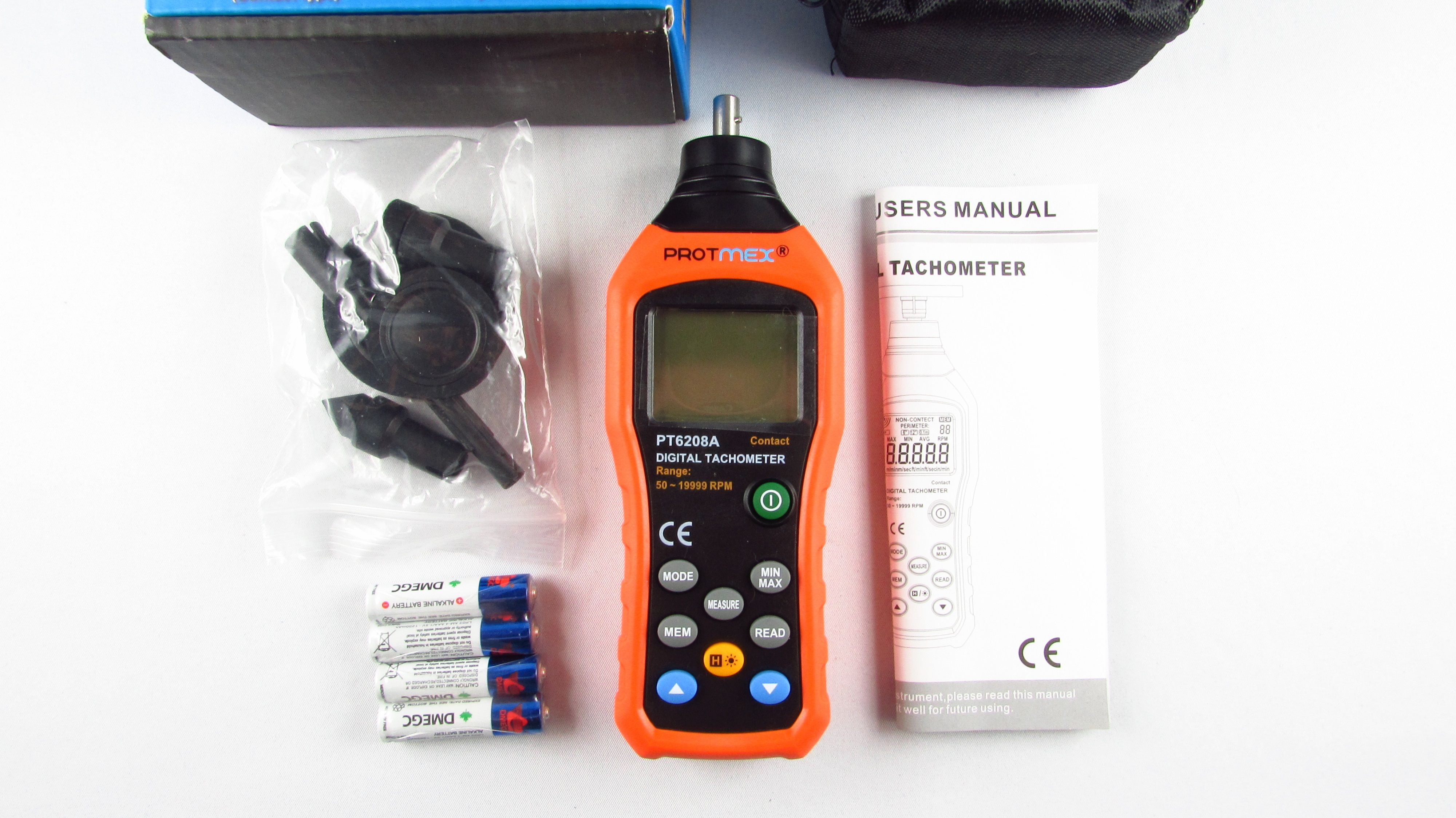 PROMEX - Tachometr Cyfrowy prędkościomierz PT6208A