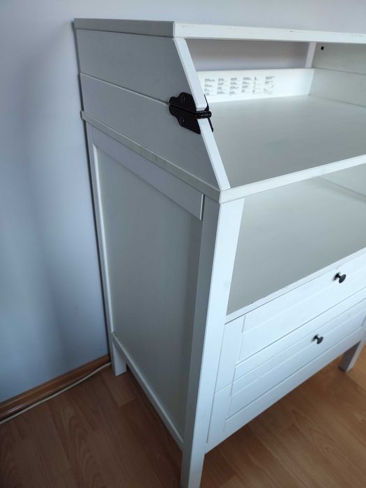 Przewijak Ikea Sundvik przewijak biały drewniany