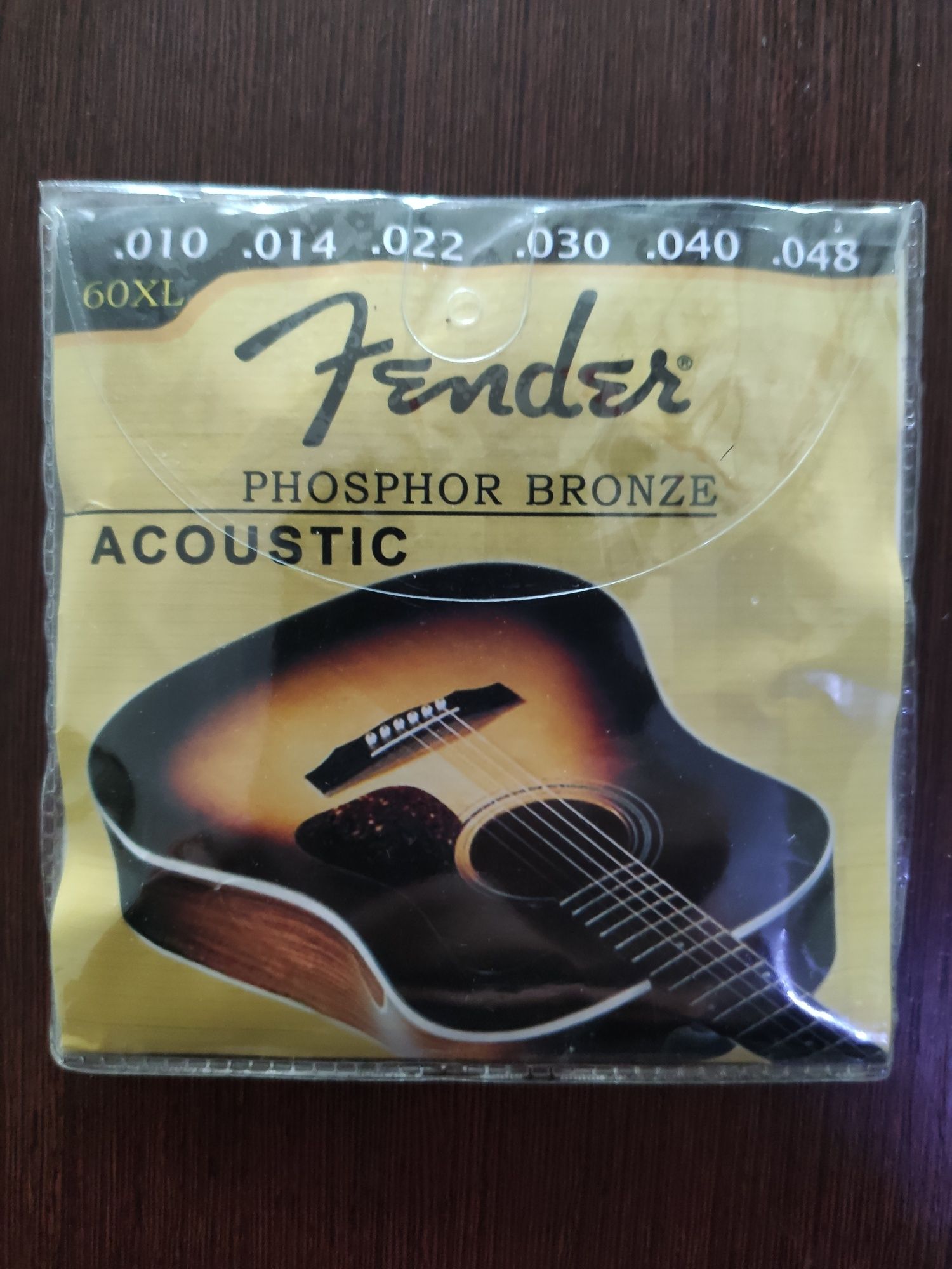 Fender струны акустической гитары металлические фосфорная бронза