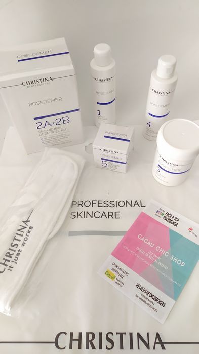 Kit Profissional! Rose de Mer Peeling Mecânico Limpeza de Pele Novo