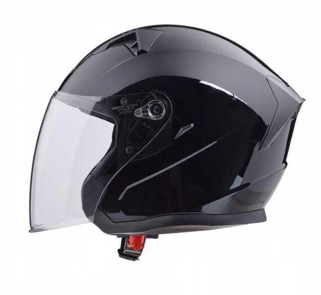 KASK otwarty AWINA BLENDA homologacja JK528 CZARNY POŁYSK od XS do XL