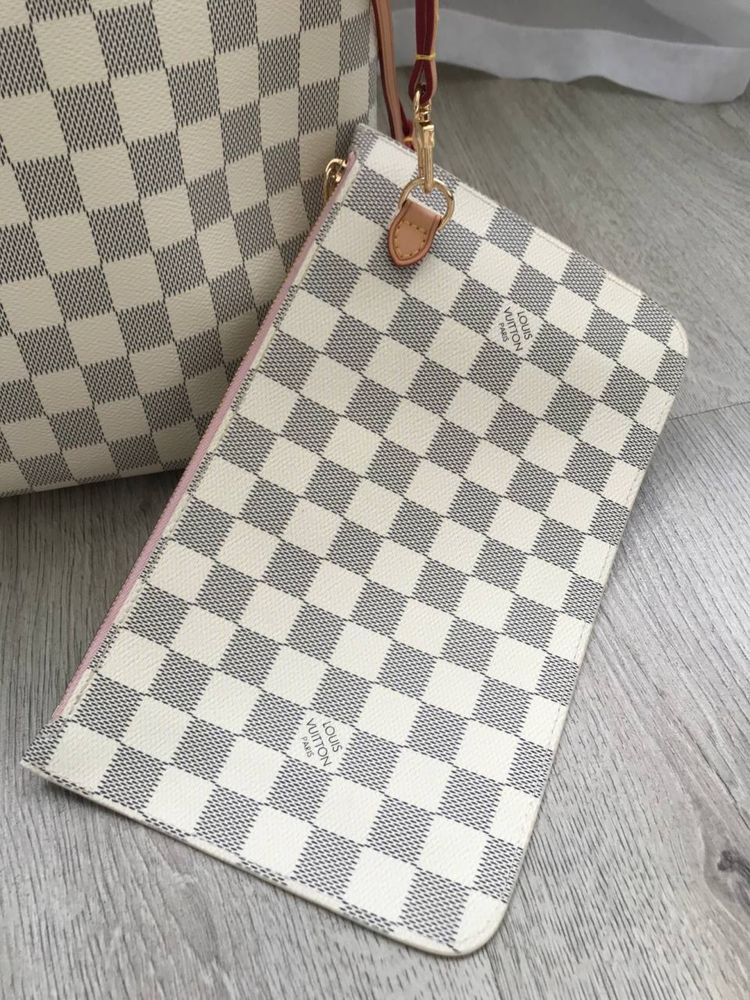 Сумка шопер lv louis vuitton neverfull базова вмістка оригінал номерна