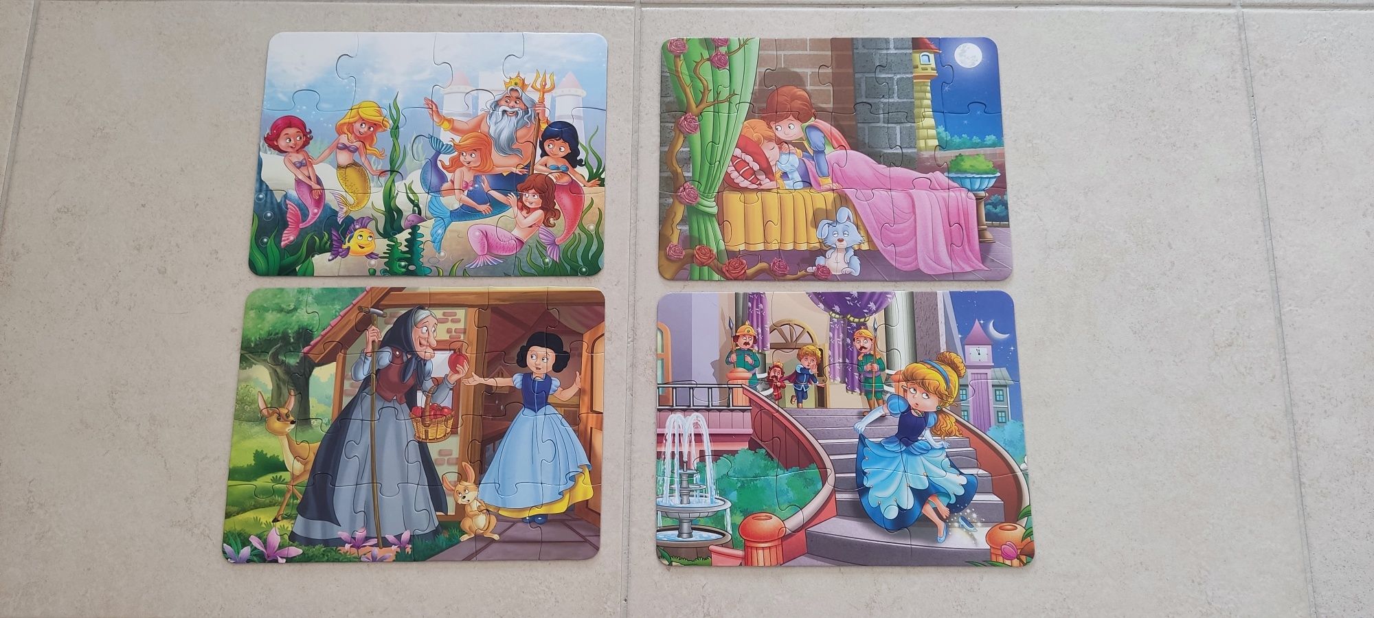 Puzzle 4 em 1 "As Princesas" da Europrice