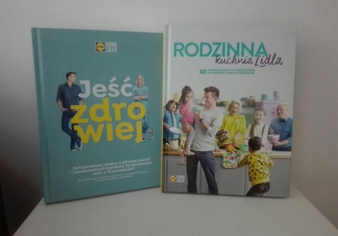 2 x Książki Lidla Jeść zdrowiej Rodzinna Kuchnia Lidla