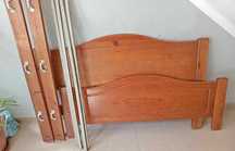 Cama Casal em Cerejeira C/ Estrado e Colchão