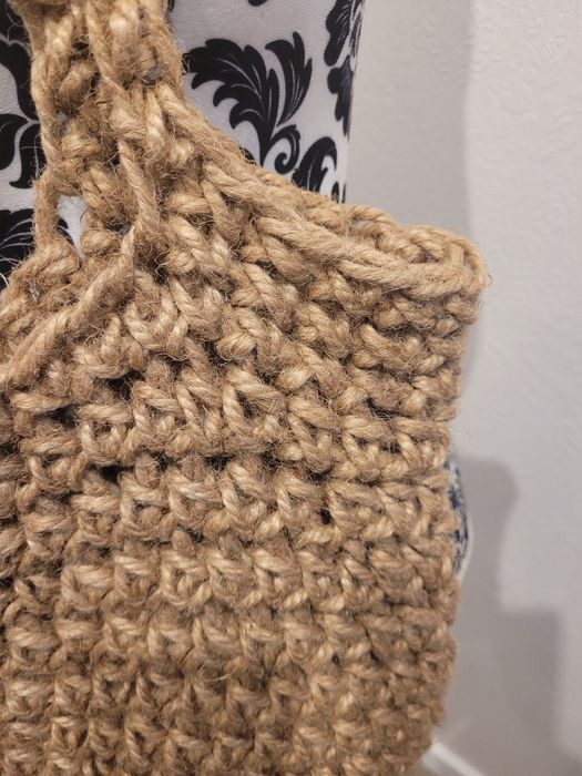 Torba jutowa handmade Nowa