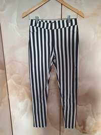 Damskie tregginsy legginsy jegginsy zebra w rozmiarze M