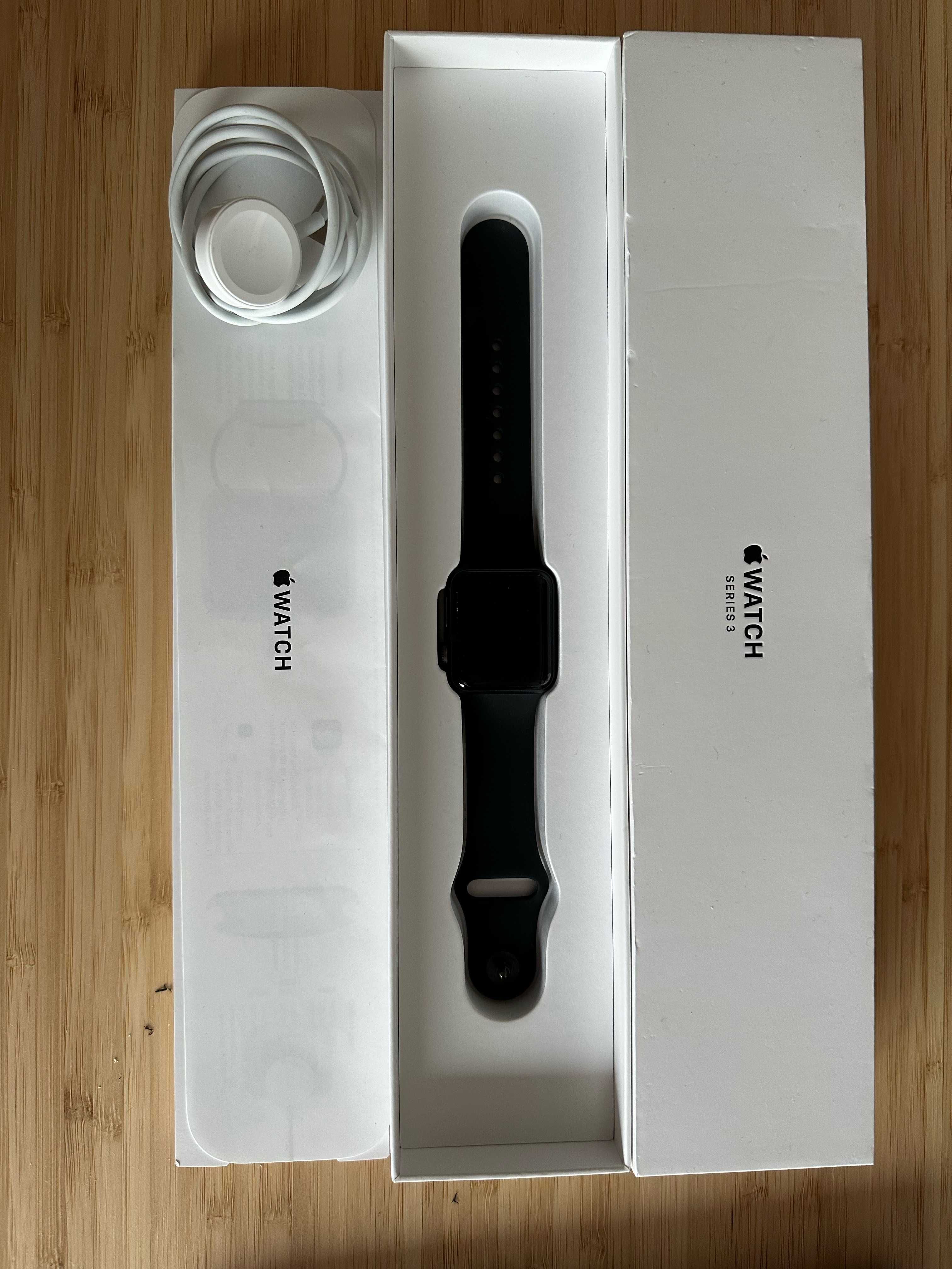 Apple Watch Series 3 38mm Space Gray Aluminium. Praktycznie nieużywany