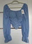 Baby blue hiszpanka z wbudowanymi miseczkami - rozmiar S/M