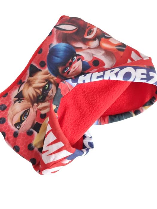 Komin Dziecięcy Ocieplany Miraculum: Biedronka I Czarny Kot