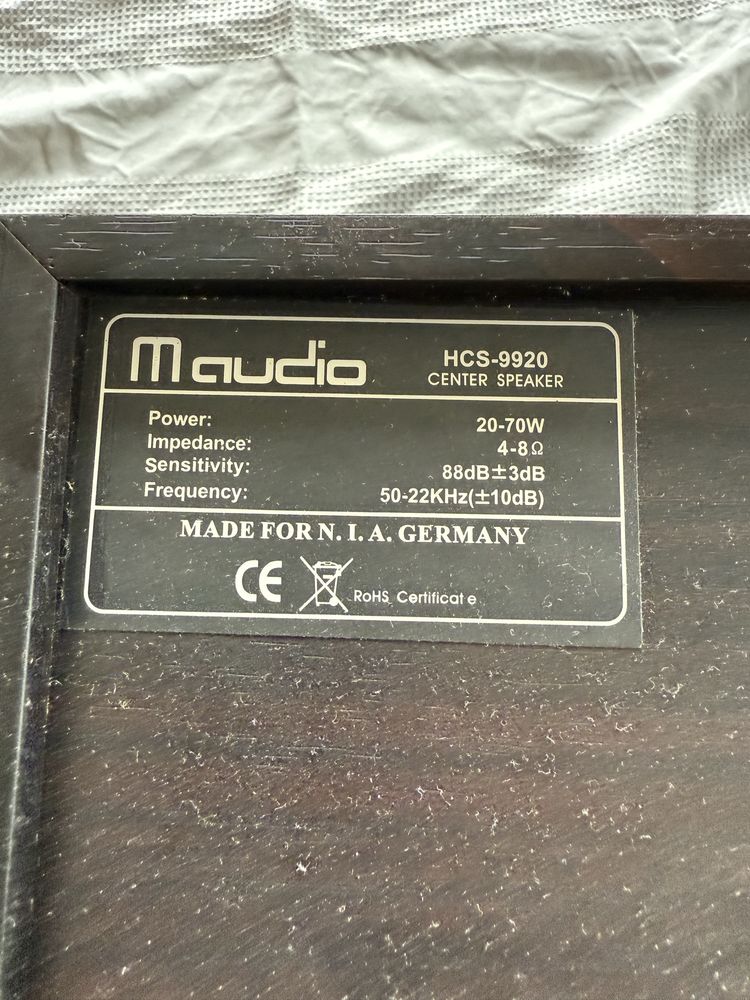 Kolumny m audio i tuner onkyo